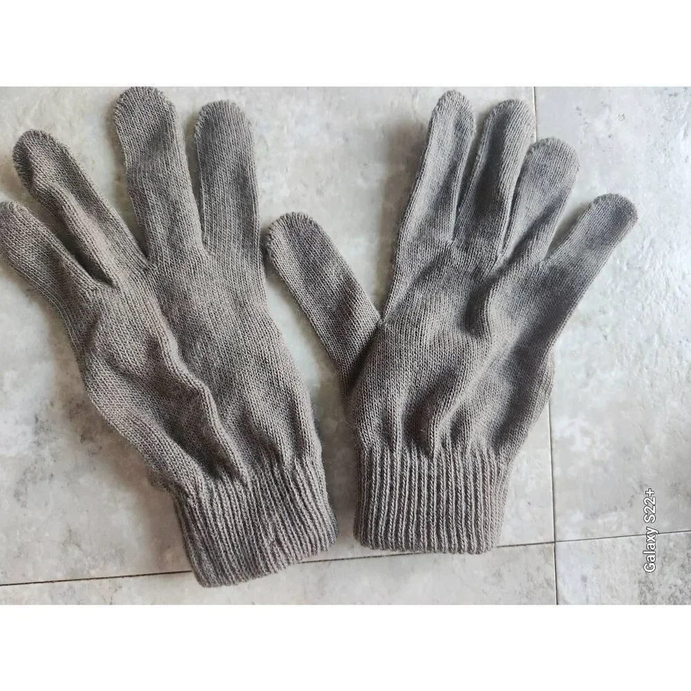 10 Two pair gray and purple gloves